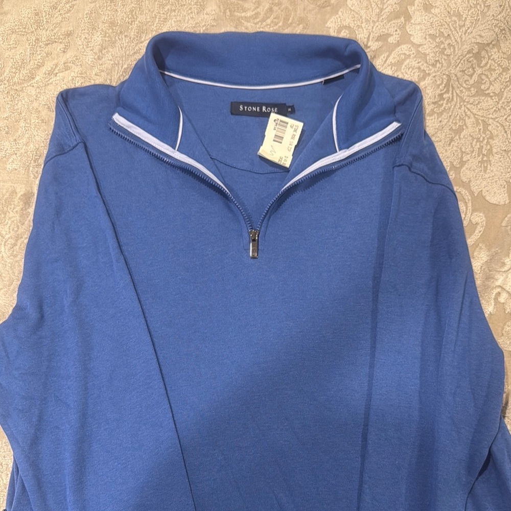 Stone Rose Blue Quarter-Zip Pullover